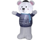 4 Foot Hanukkah Polar Bear Airblown Inflatable Decoration